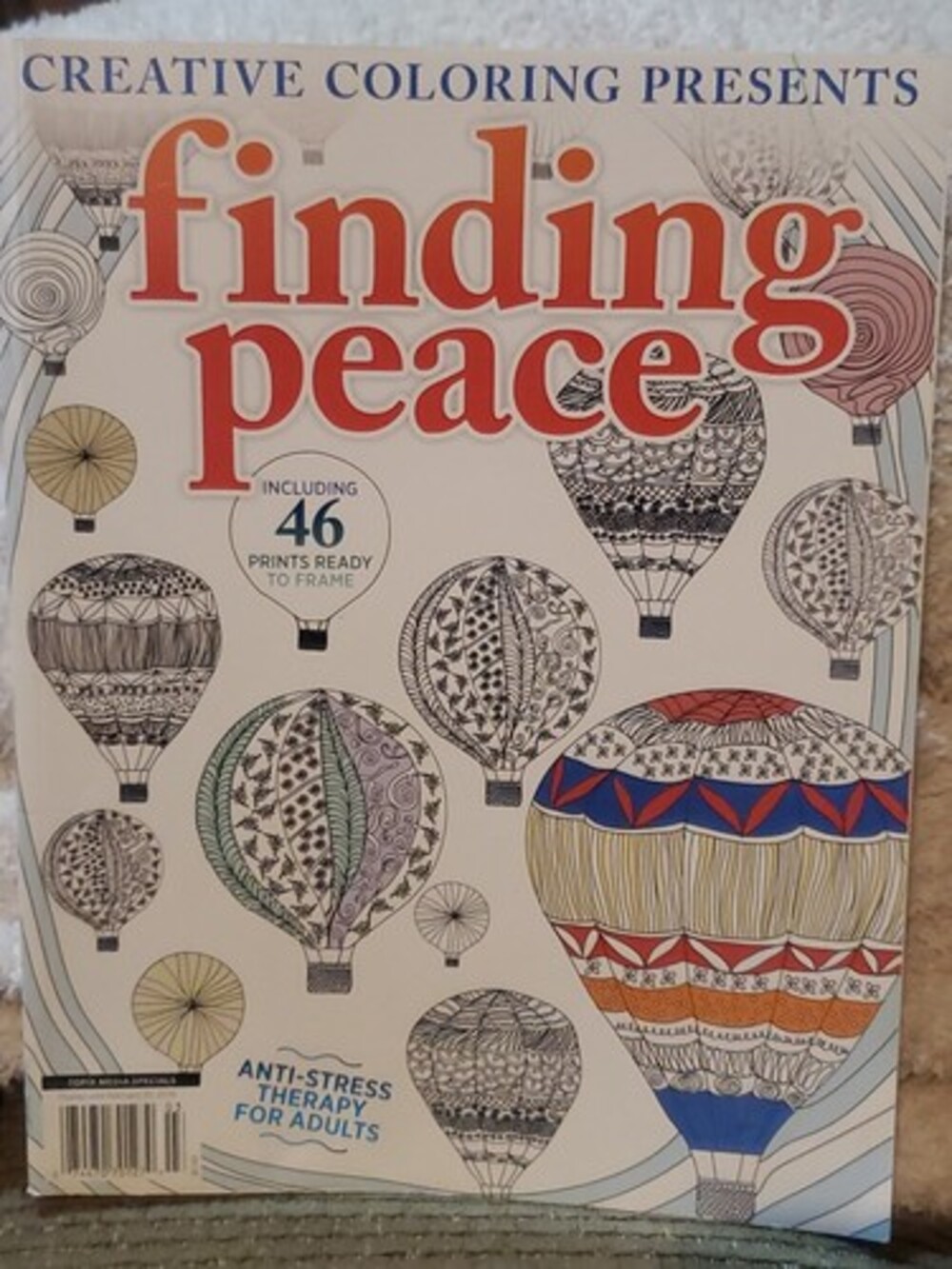 FINDING PEACE, ANTI-STRESS COLORING BOOK, CREATIVE WRITING 2016